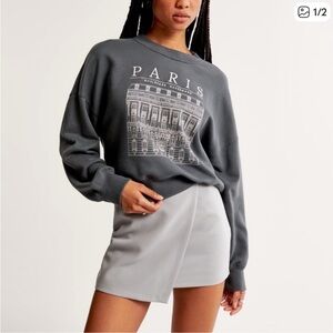 Abercrombie & Fitch faux wrap mini skort